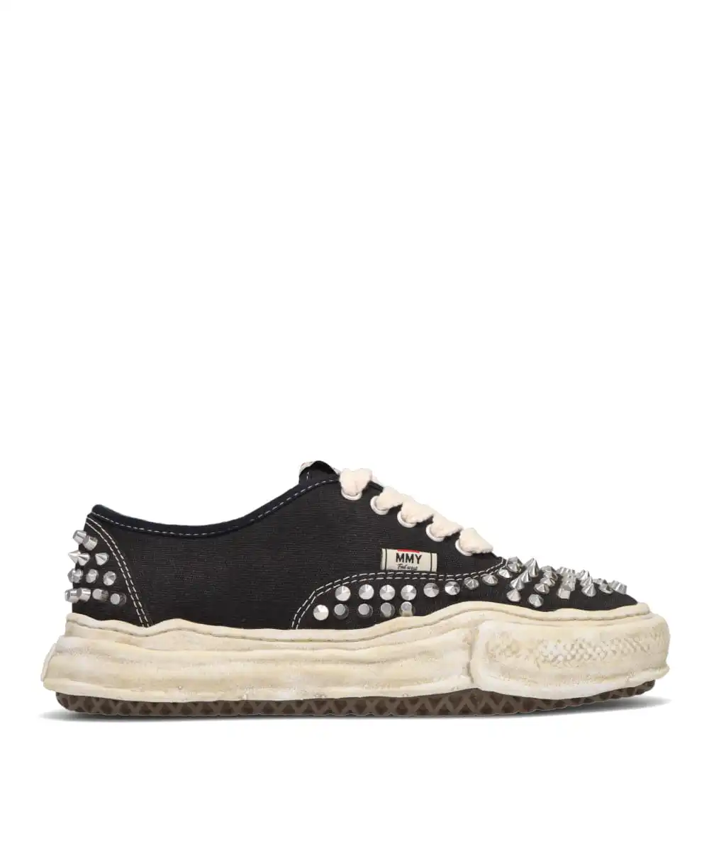 BAKER/ORIGINAL SOLE STUDDED CANVAS LOW-TOP SNEAKER