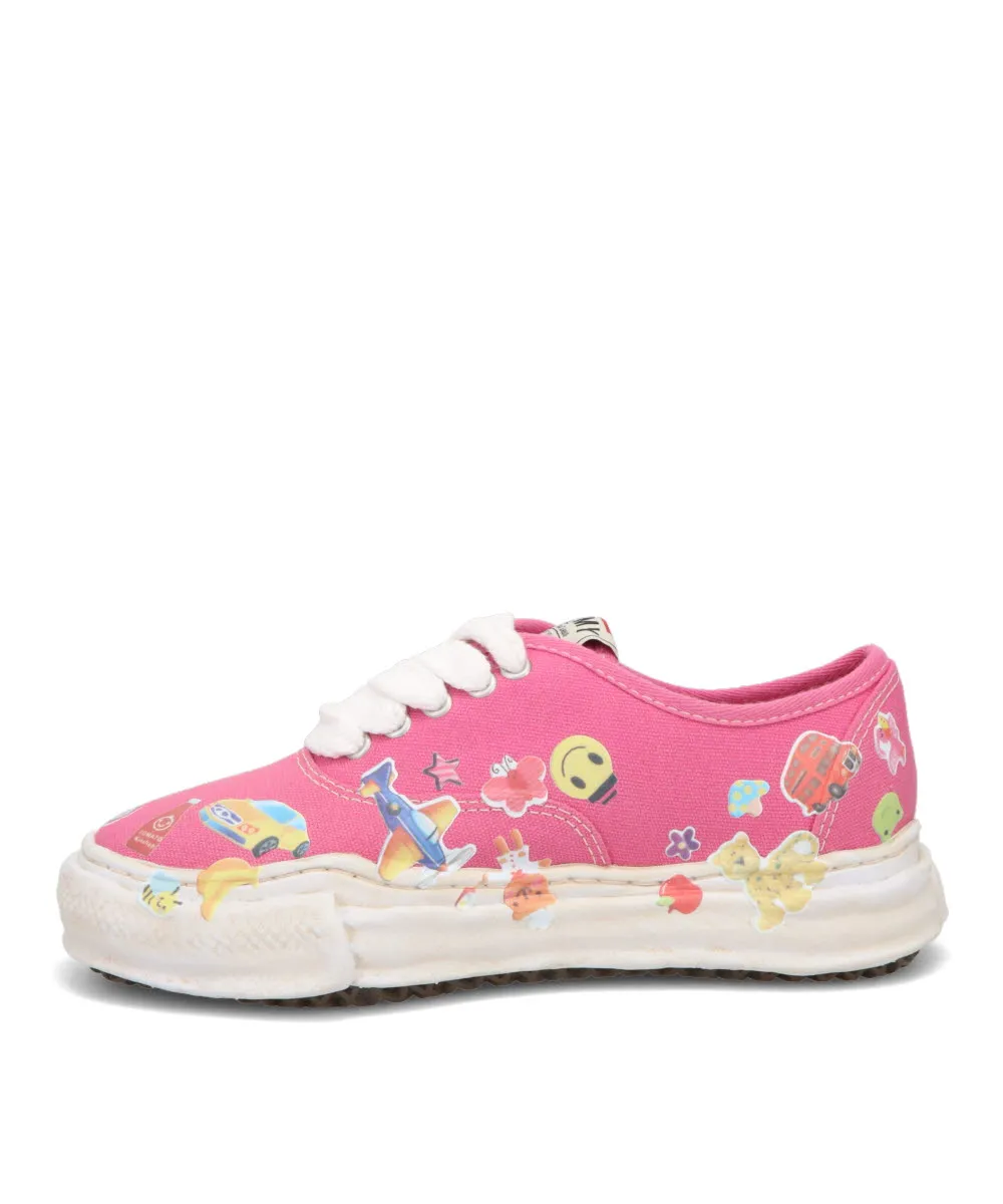 BAKER/ORIGINAL SOLE CANVAS STICKERS PRINT LOW-TOP SNEAKER