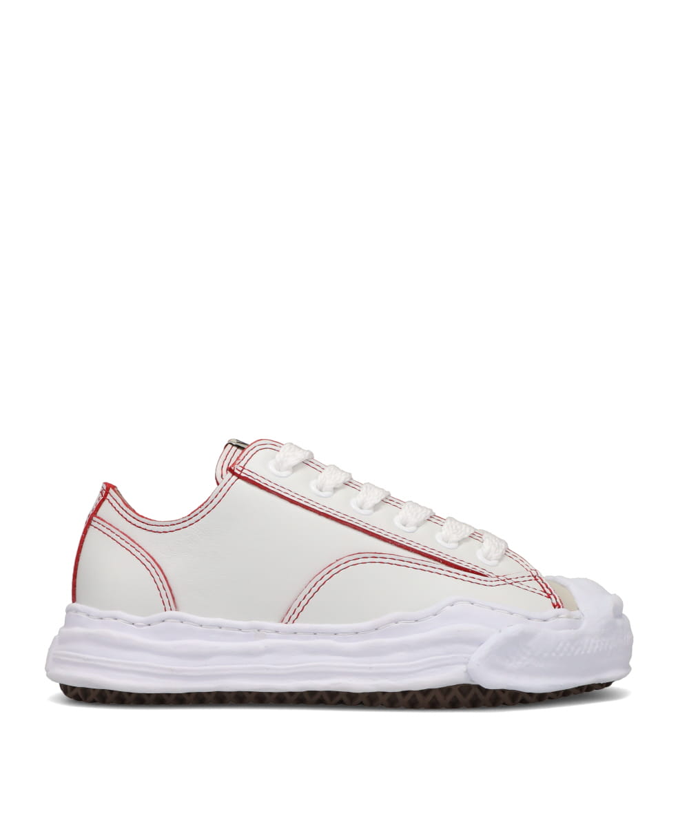 HANK LOW/OR-SOLE RED LINE LEATHER L-TOP SNEAKER