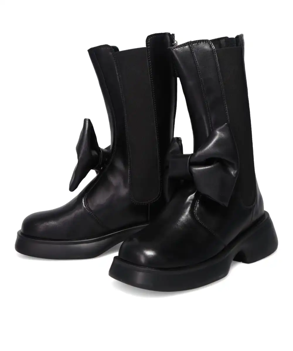 RIBBON BOOTS ECO LEATHER