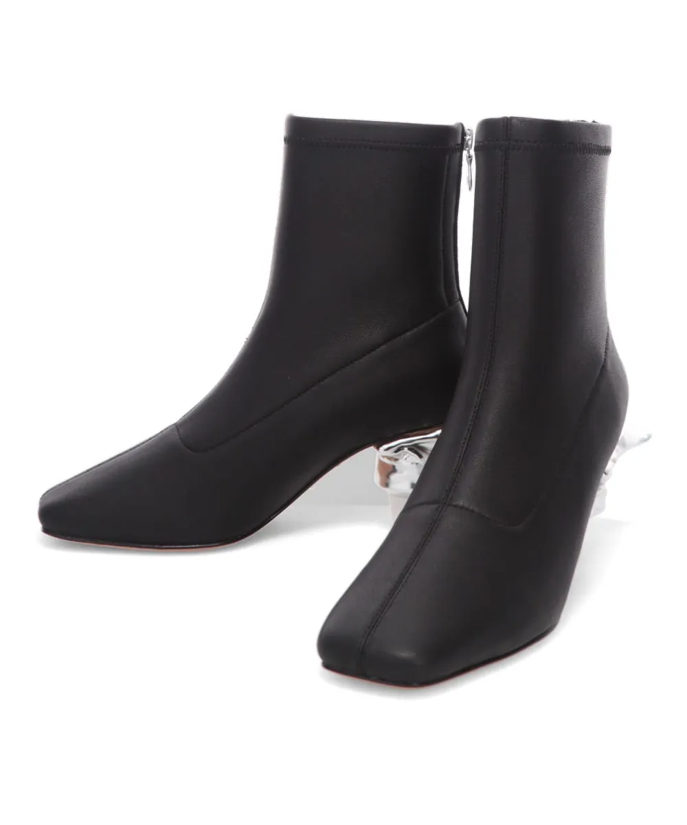 TOOTH PASTE HEEL STRETCH SHORT BOOTS