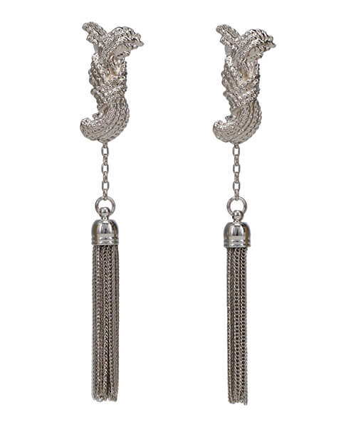 METAL FRINGE EARRINGS