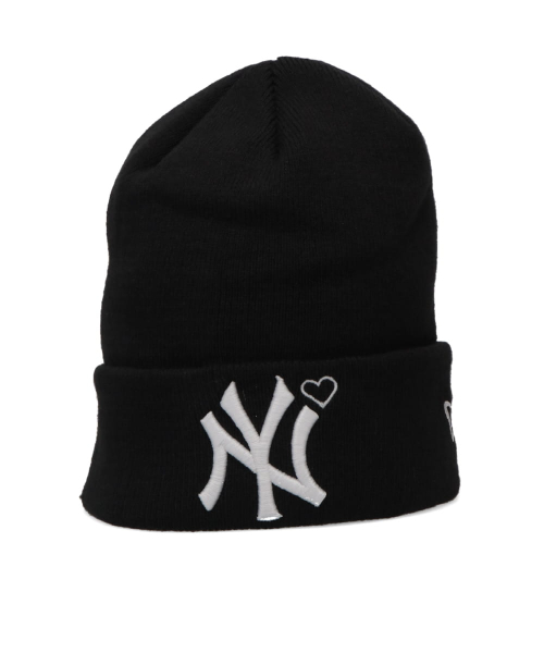YANKEES HEART EMBROIDERY KNIT CAP